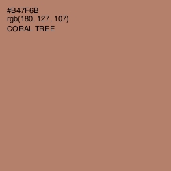 #B47F6B - Coral Tree Color Image